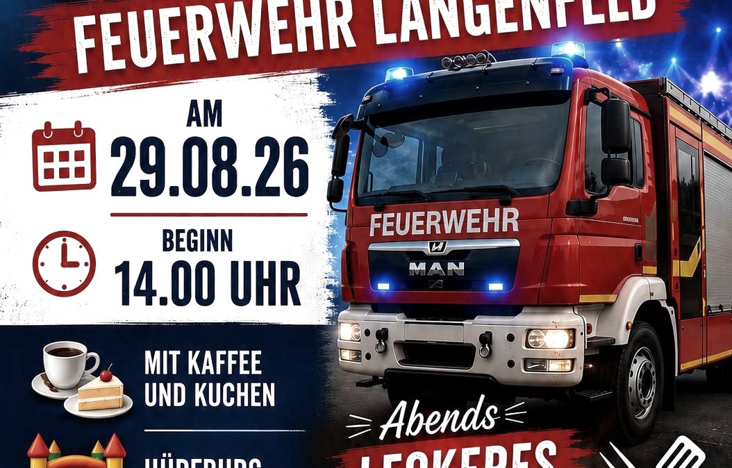 Plakat, &copy; FFW Langenfeld