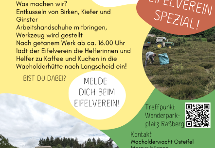 Plakat Natur Schutz treffen, © Touristik-Büro Vordereifel